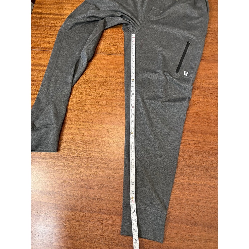 Vuori Sunday Performance Jogger V416 Mens Small Charcoal Heather Zip Gray‎ Pants - Picture 5 of 16